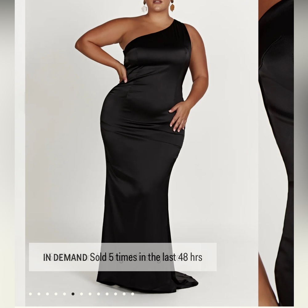 Meshki Black One Shoulder Dress